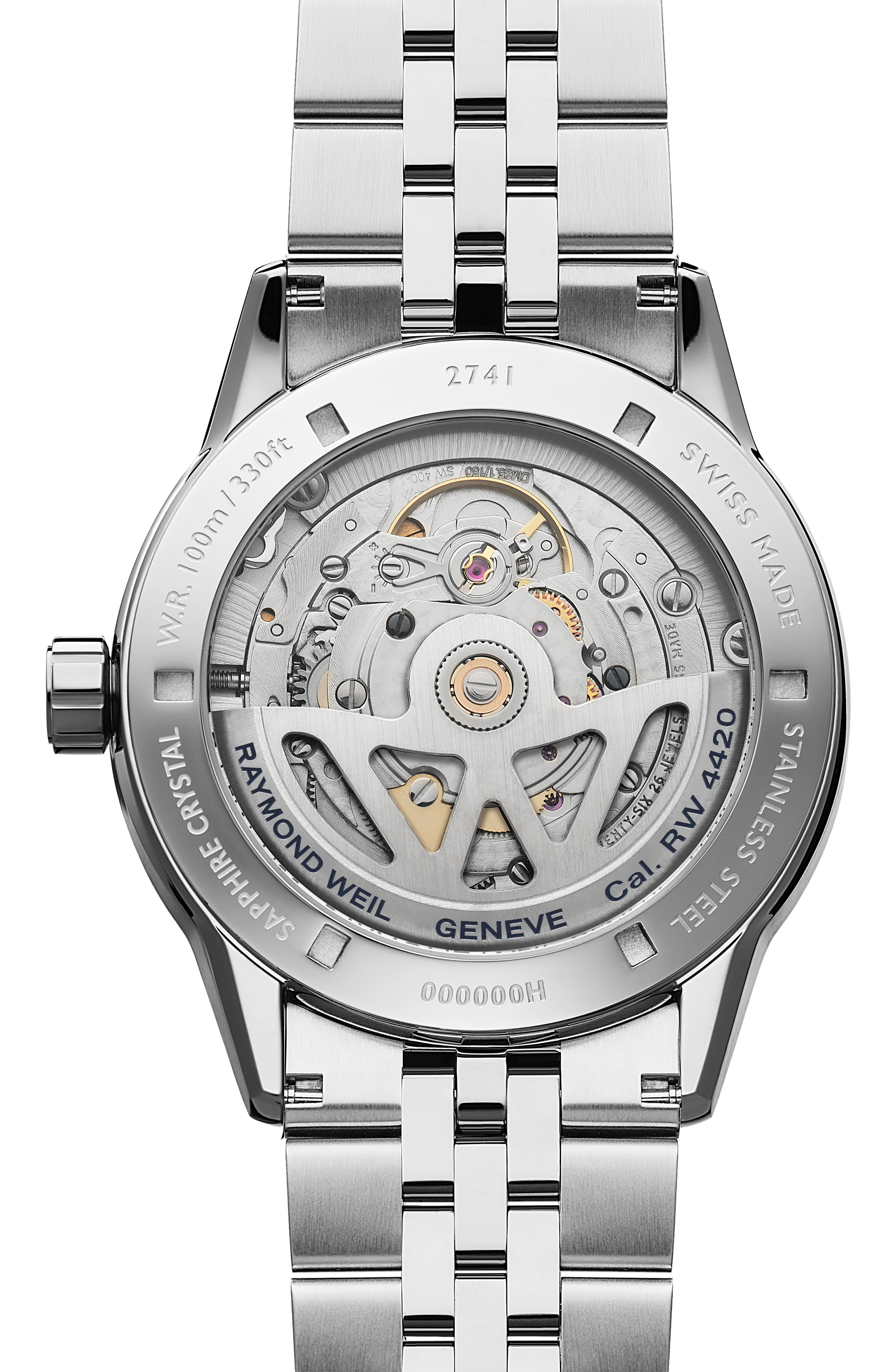 Montre automatique en acier inoxydable à cadran bleu, 40 mm