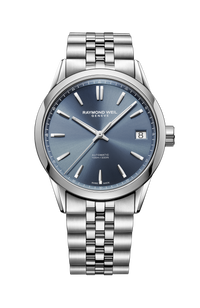Freelancer Men's Automatic Blue Dial Stainless Steel Bracelet Watch, 40 mm