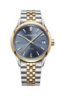 Freelancer Men's Automatic Classic Two-Tone Blue Dial Date Watch, 40 mm