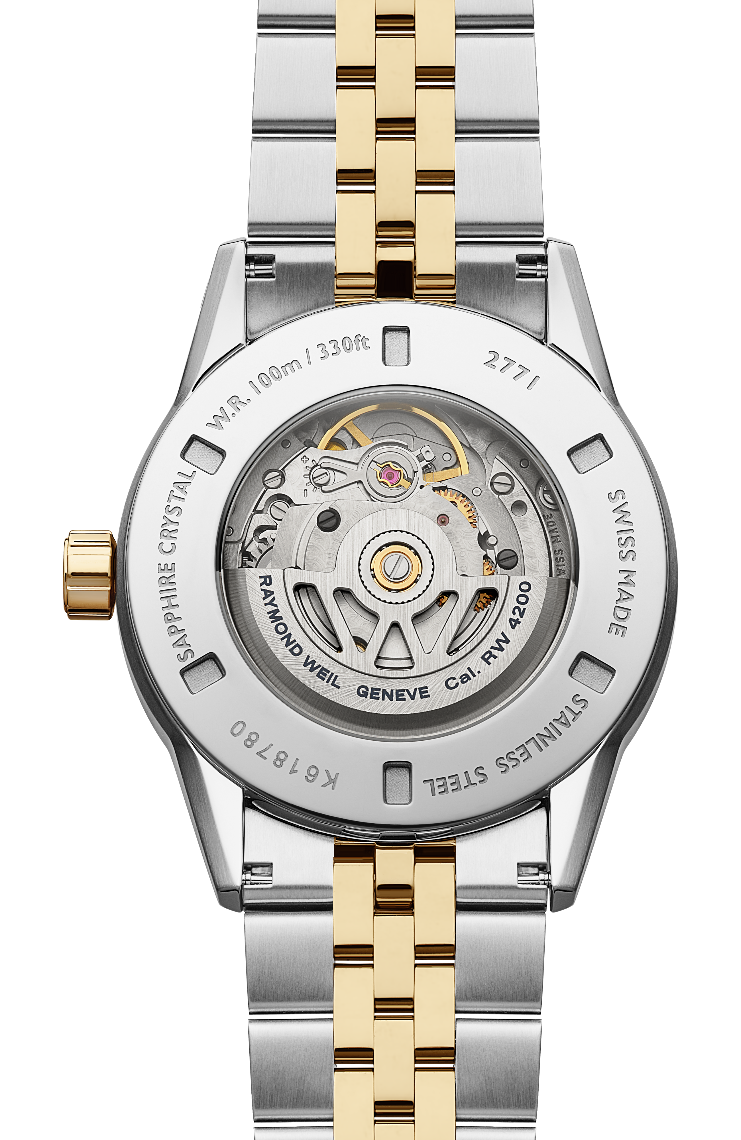 Freelancer Automatic Blue Dial Stainless Steel Two-tone Bracelet Watch, 38 mm