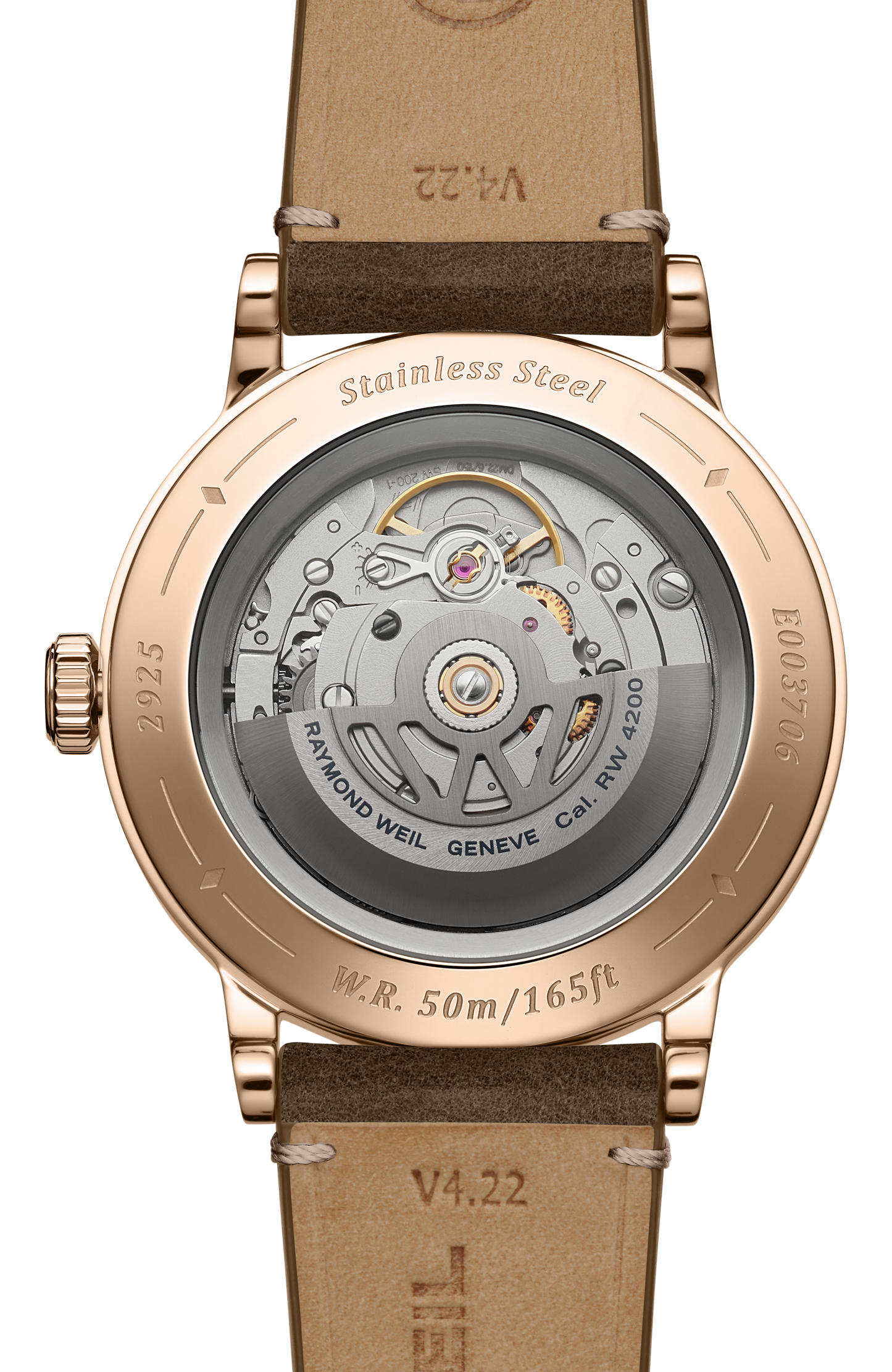 Millesime Men's Automatic Brown Leather Strap Watch, 39 mm