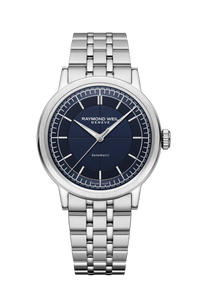Millesime Men's Automatic Blue Sector Dial Bracelet Watch, 39mm