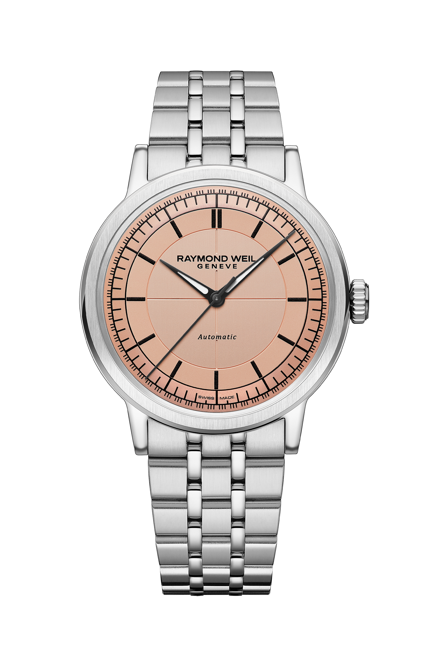 Millesime Men's Automatic Salmon Sector Dial Bracelet Watch, 39mm
