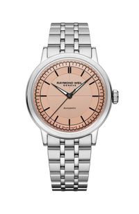 Millesime Men's Automatic Salmon Sector Dial Bracelet Watch, 39mm