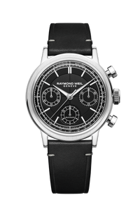 Millesime Automatic Chronograph Black Dial Watch, 39 mm
