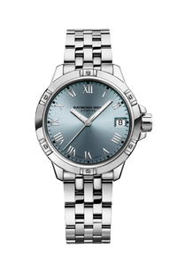 Tango Classic Ladies Quartz Blue Dial Steel Date Watch, 30mm