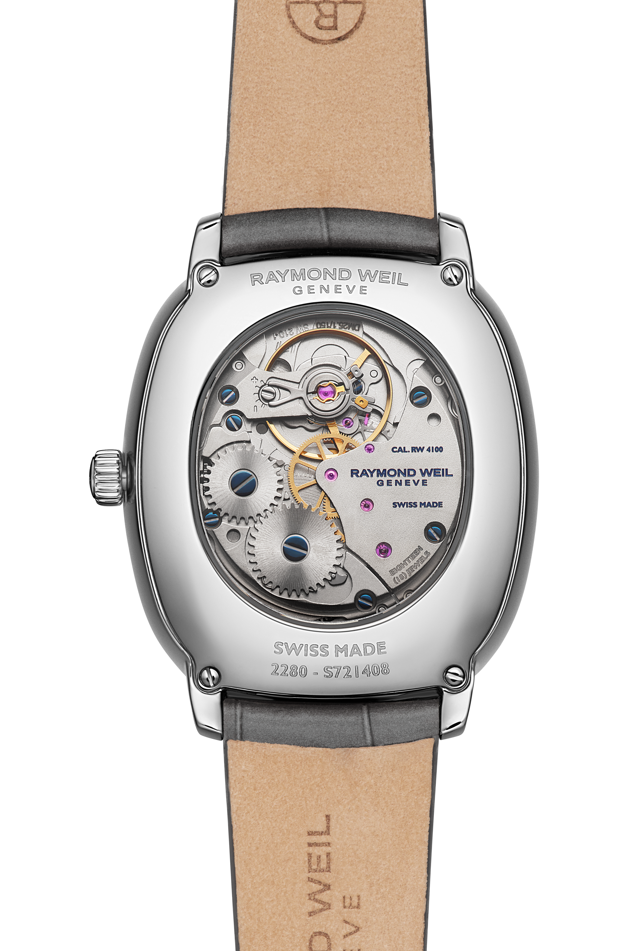 Montre mécanique Toccata Heritage cadran argent vieilli, 33 x 38 mm