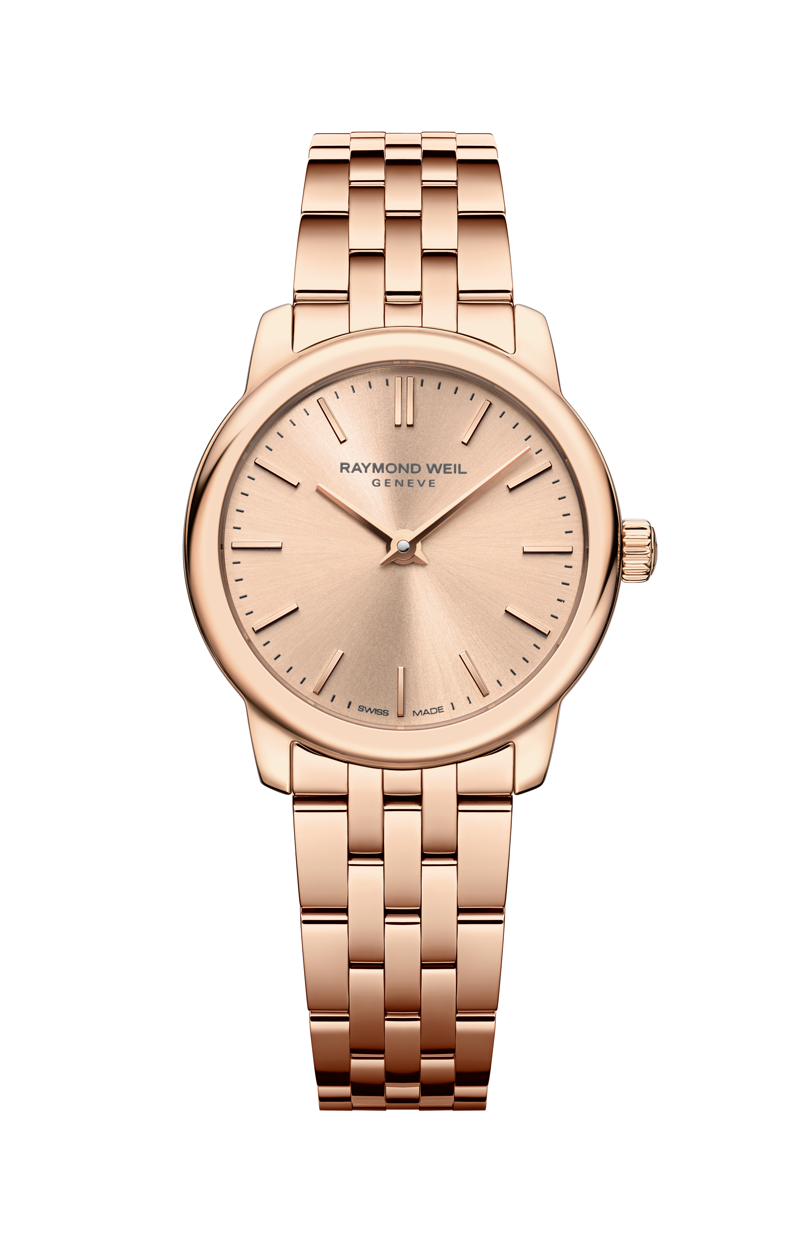 Classic Ladies Stainless Steel With Rose Gold Dial Quartz Watch Classic Ladies Stainless Steel With Rose Gold Dial Quartz Watch