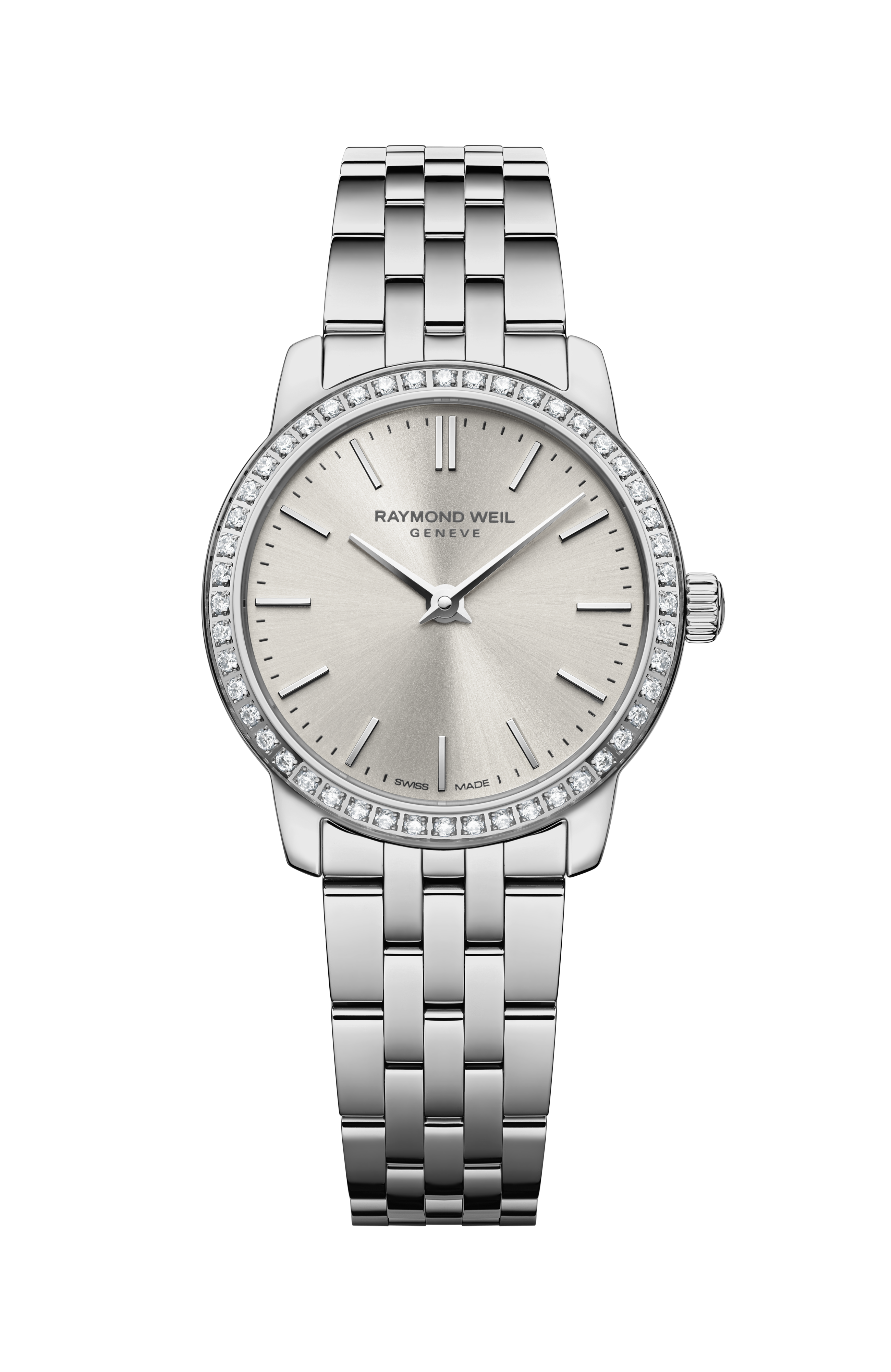 Classic Ladies Stainless Steel Diamond Quartz Watch - Toccata
