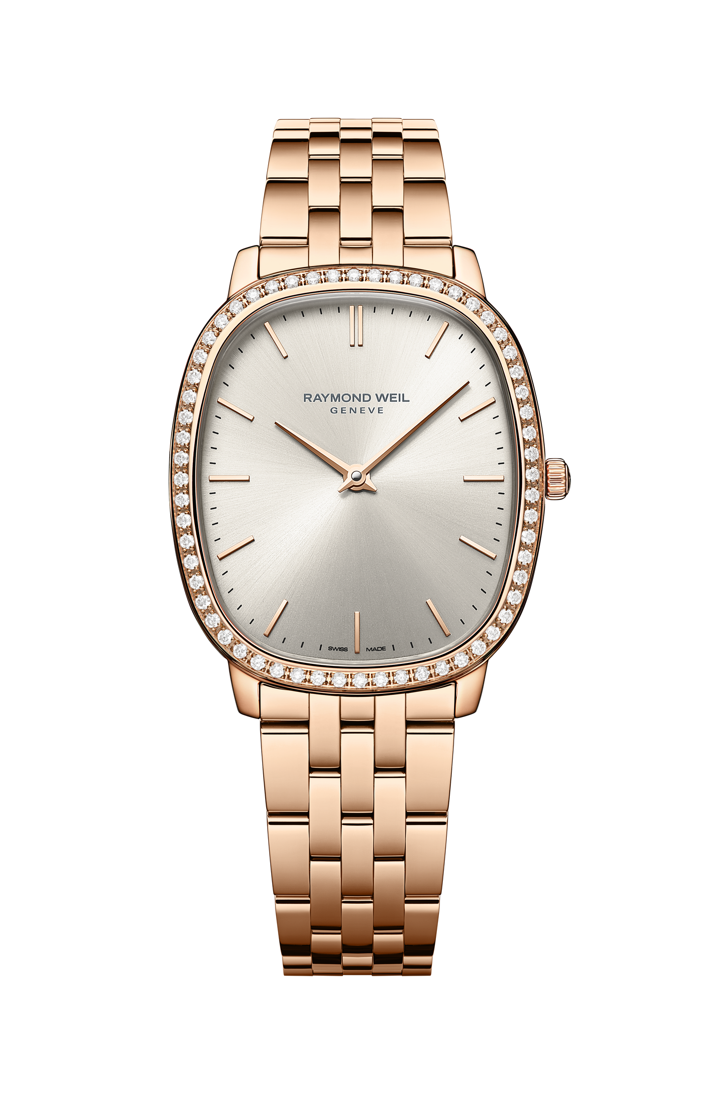 Toccata Heritage Old Silver Dial Quartz Diamonds Bracelet Watch, 31 x 36 mm