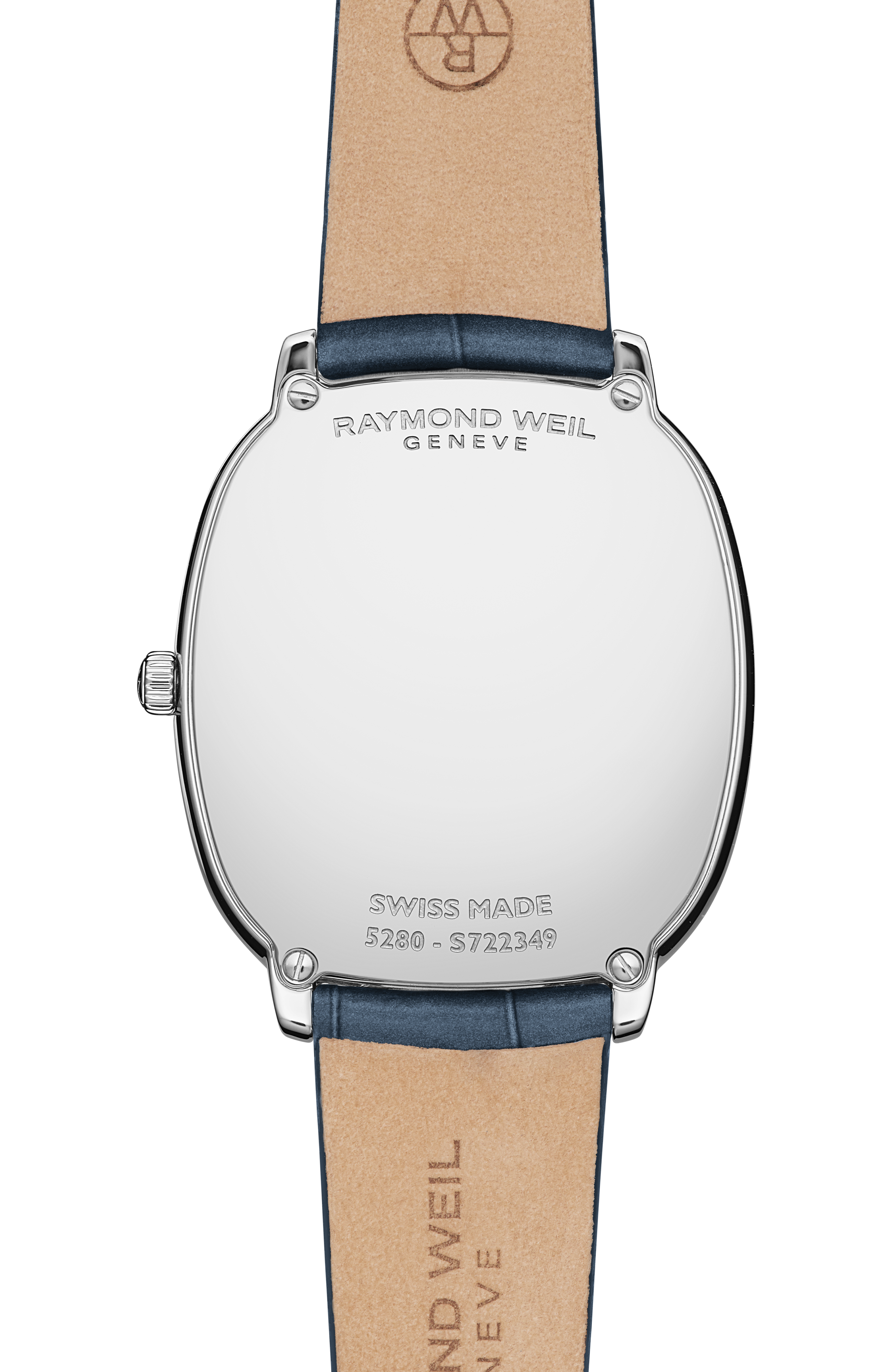 Montre Toccata Heritage cadran bleu bracelet cuir bleu, 31 x 36 mm