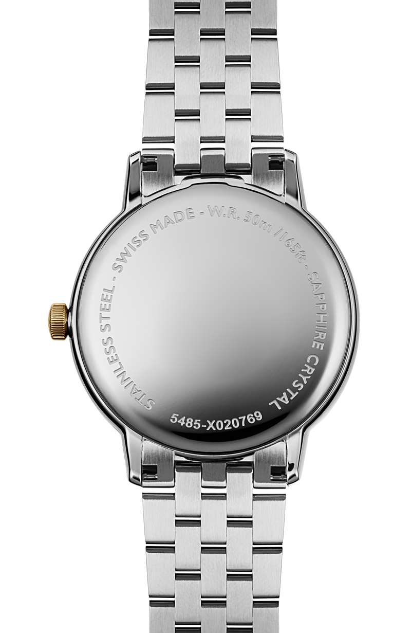 Montre à quartz Toccata classique en PVD or jaune pour homme, 39 mm