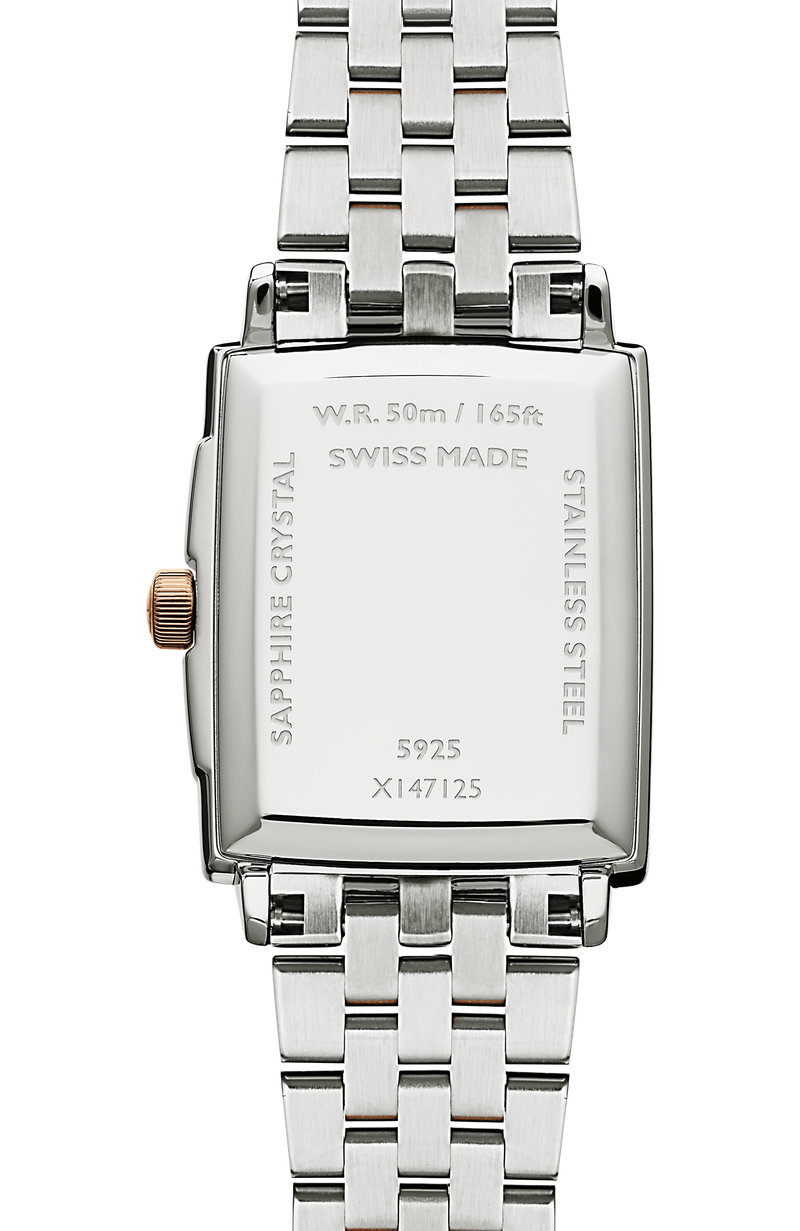 Toccata Ladies Two-tone Rose Gold Quartz Watch, 22 x 28 mm