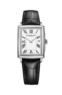 Toccata Ladies Stainless Steel Quartz Leather Watch, 22 x 28 mm