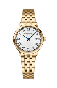 Toccata Ladies Gold PVD White Dial Quartz Watch, 29 mm