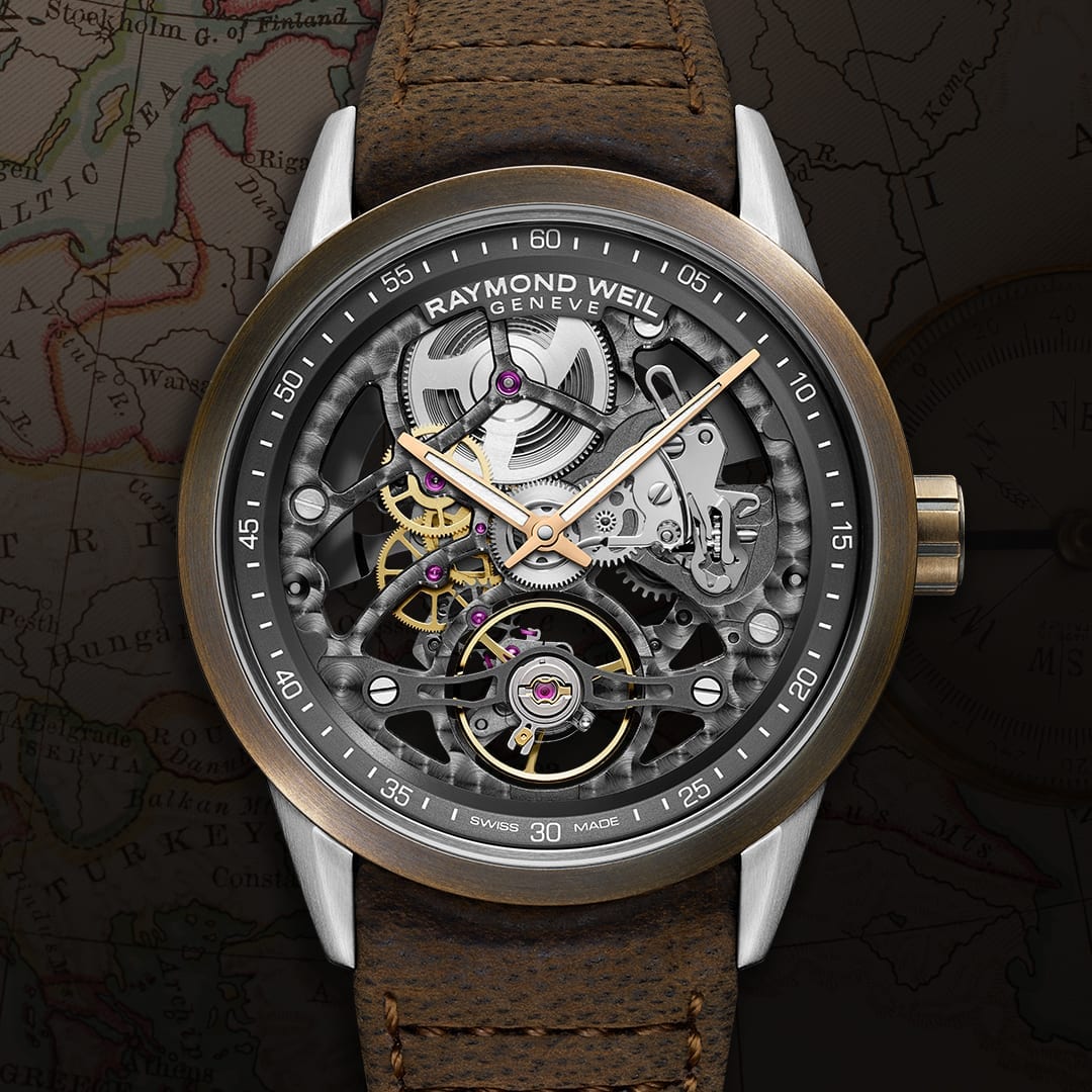Introducing the Bronze, freelancer Skeleton Calibre RW1212 by RAYMOND WEIL