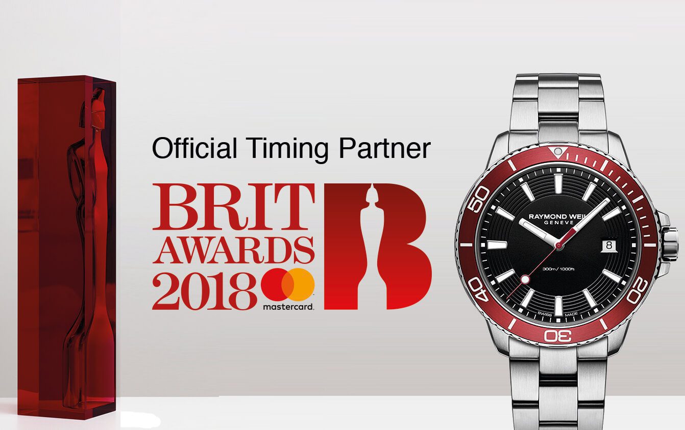 RAYMOND WEIL CELEBRATES IN STYLE AS THE OFFICIAL TIME PARTNER TO THE BRIT AWARDS 2018