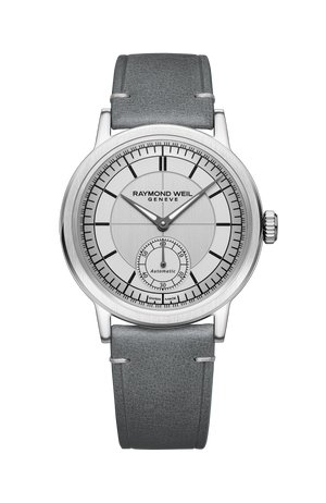 Men's Small Seconds Silver Dial Bracelet Watch - Millesime Men's Small Seconds Silver Dial Bracelet Watch - Millesime