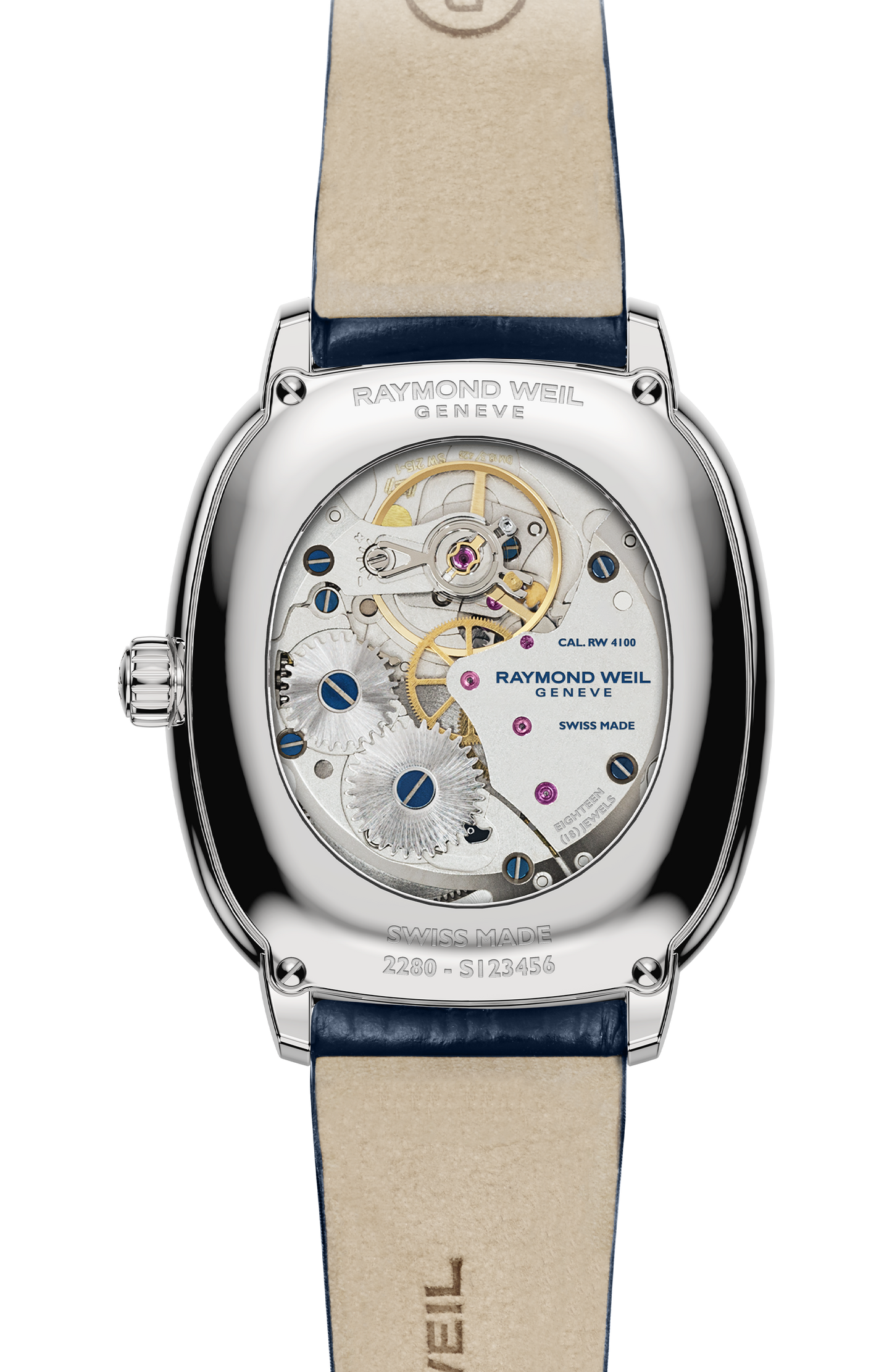 Toccata Heritage Blue dial Mechanical Watch, 33 x 38 mm
