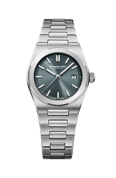 A.R.T. Charcoal Blue Dial Quartz Watch with Integrated Stainless