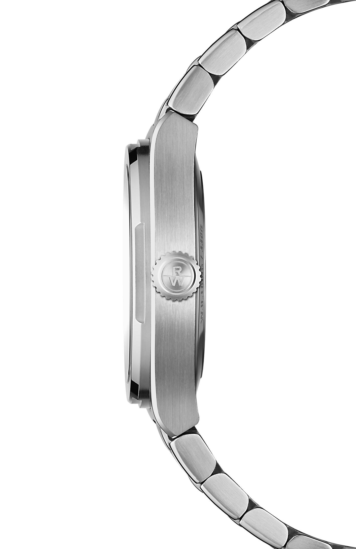 Montre A.R.T. à quartz en acier inoxydable à cadran nacre et bracelet intégré, 30 mm