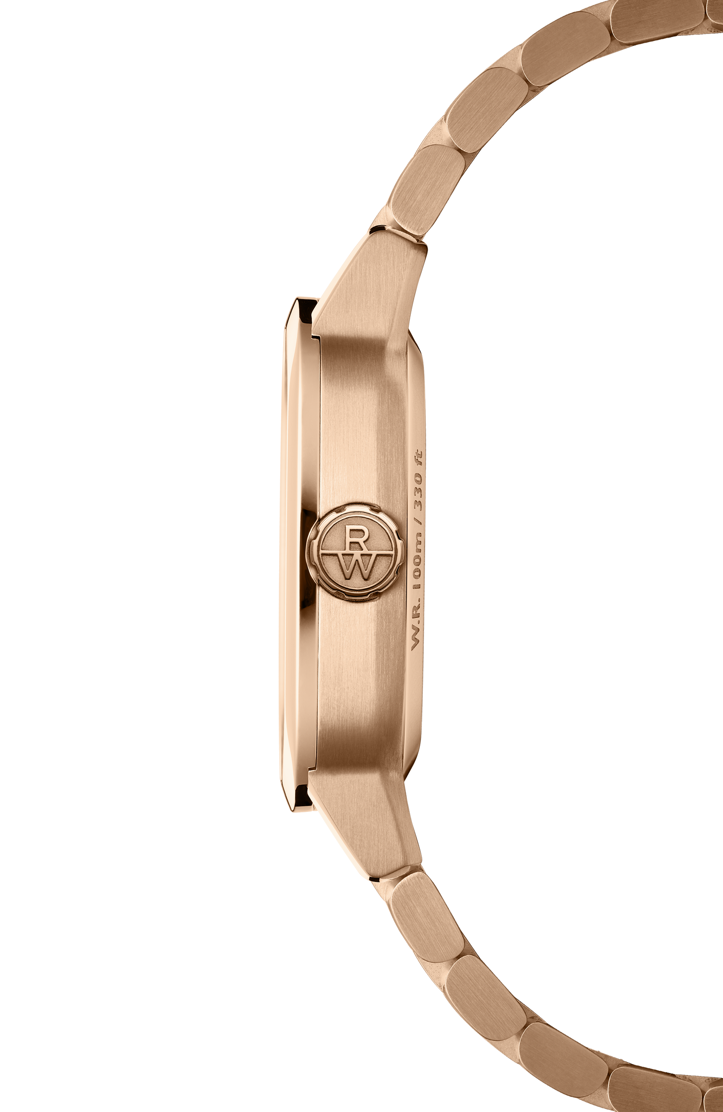 Freelancer Ladies Automatic Green Dial Rose Gold Bracelet Cushion Shape Watch, 34 x 34 mm