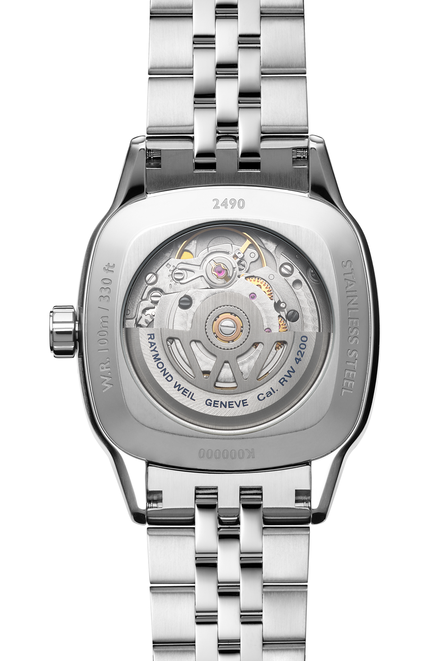 Freelancer Ladies Automatic Blue Dial Bracelet Cushion Shape Watch, 34 x 34 mm