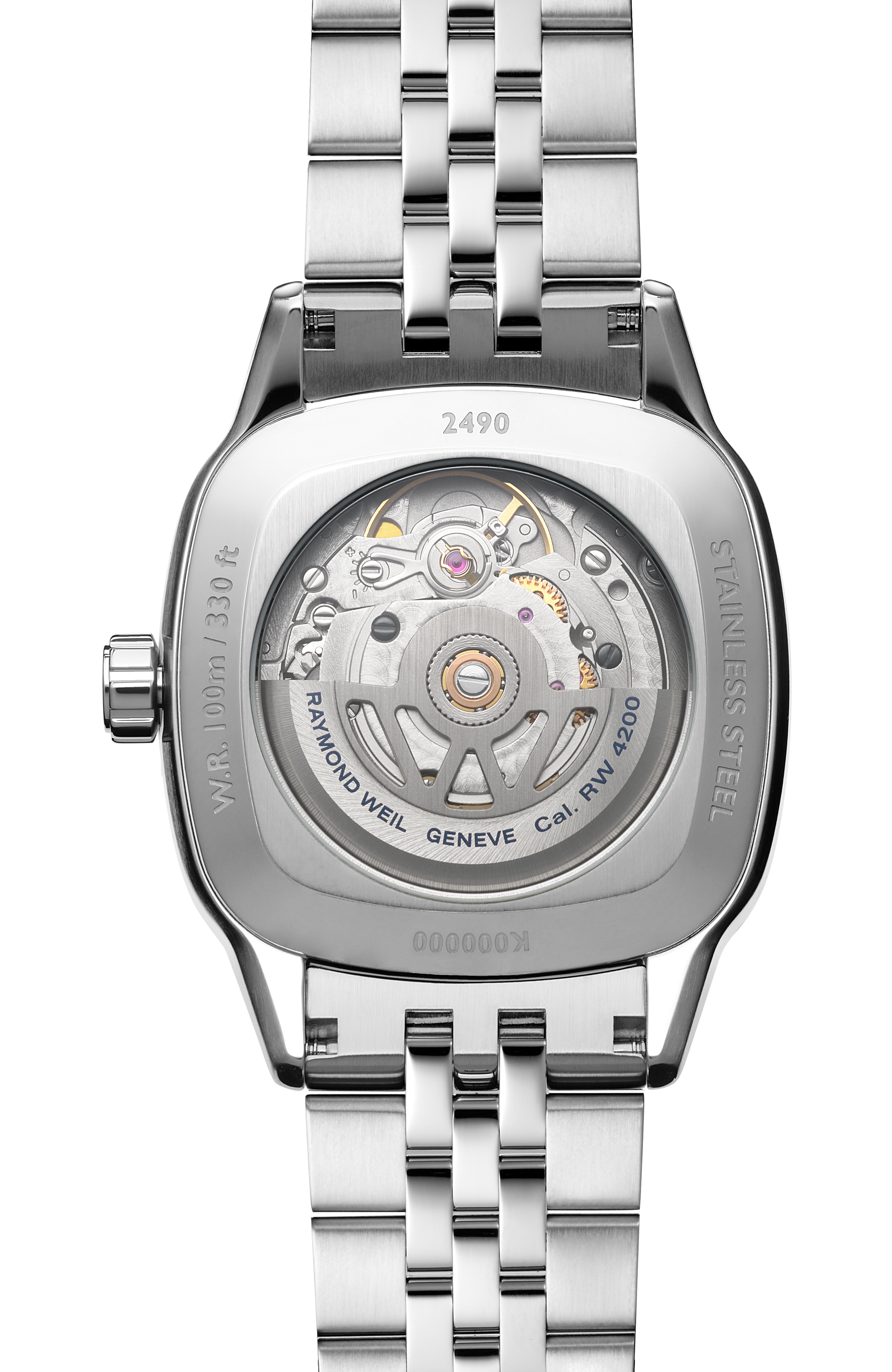Freelancer Ladies Automatic Blue Dial Bracelet Cushion Shape Watch, 34 x 34 mm