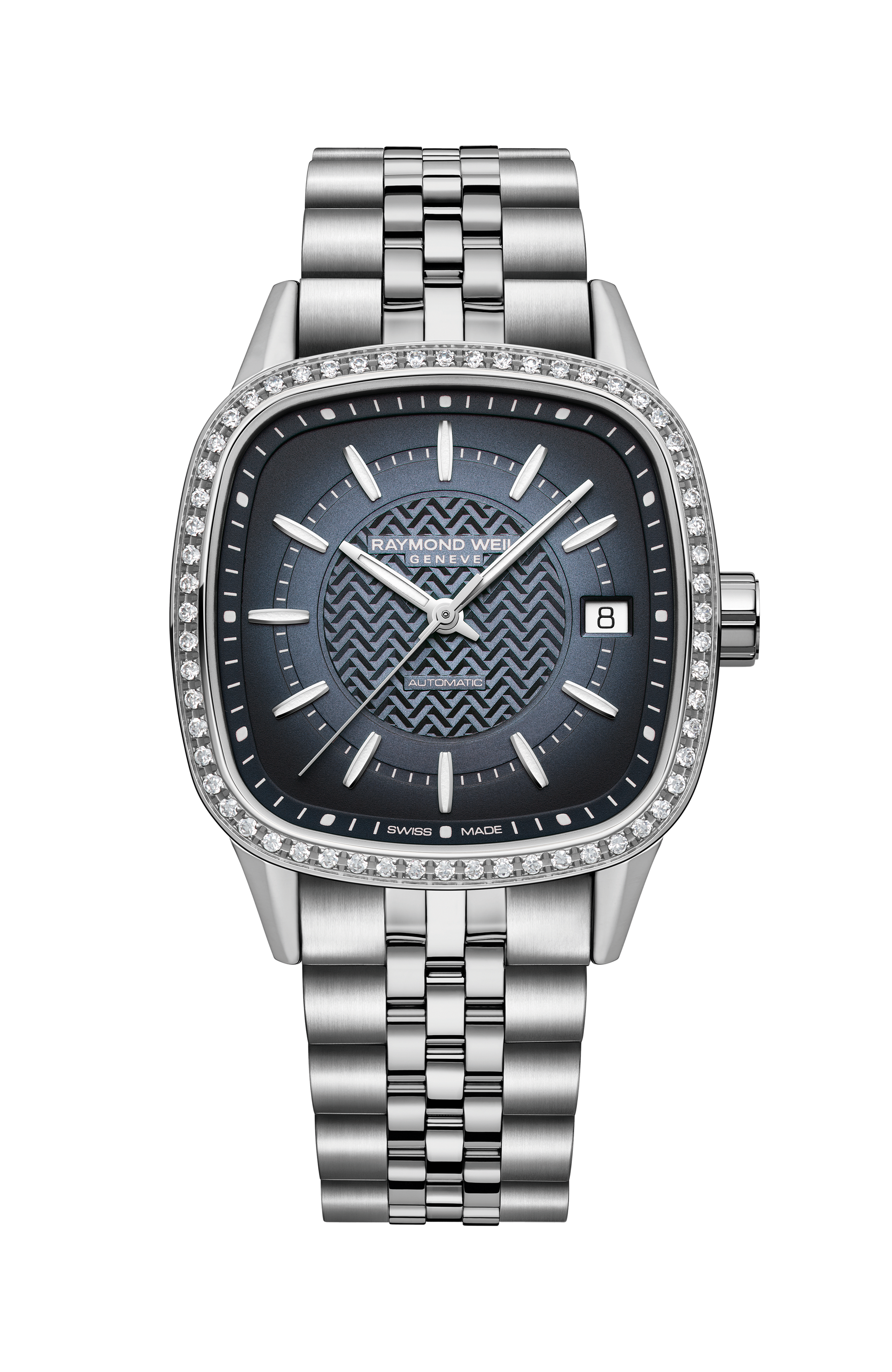 Women's Blue Dial Automatic Bracelet Watch - Freelancer | RAYMOND WEIL
