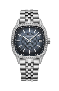 Freelancer Ladies Automatic Blue Dial Bracelet Cushion Shape Watch, 34 x 34 mm