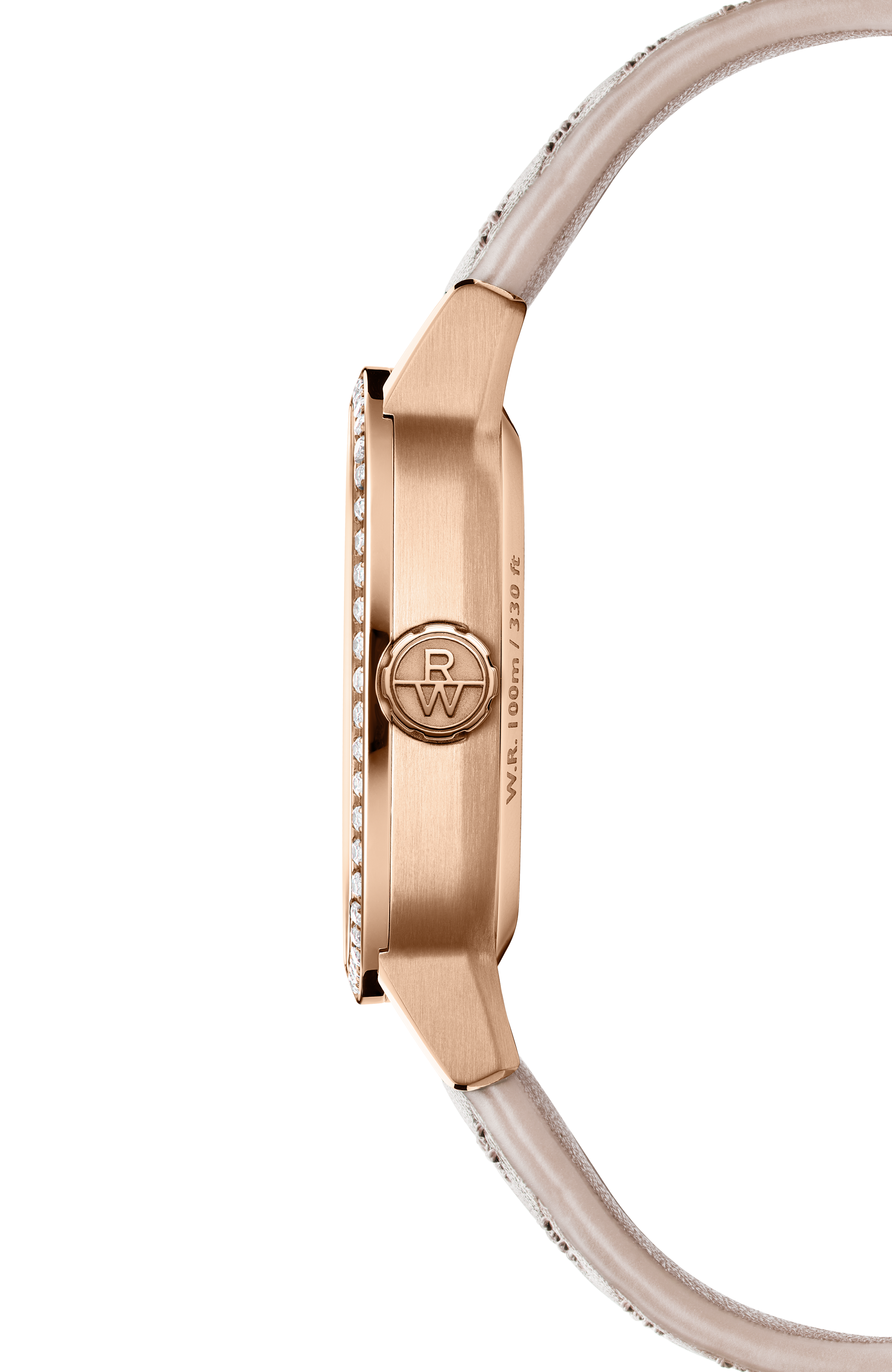 Freelancer Automatic Moon Phase and Leather Strap Cushion Shape Watch, 34 x 34 mm