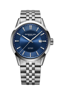 Freelancer Men's Automatic Blue Dial Stainless Steel Bracelet Watch, 42 mm