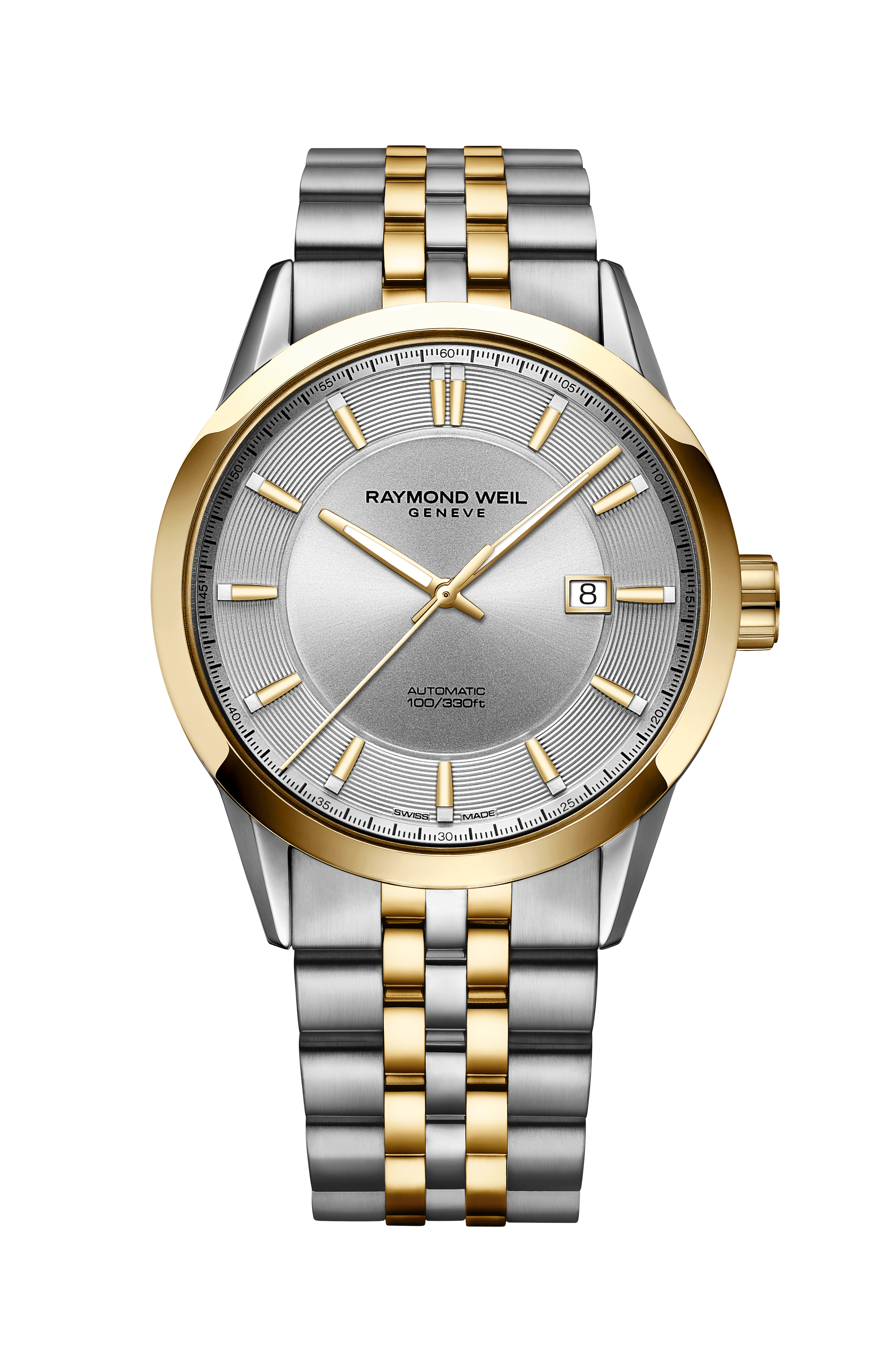 Freelancer Men's Automatic Classic Two-Tone Yellow Gold Date Watch, 42 mm