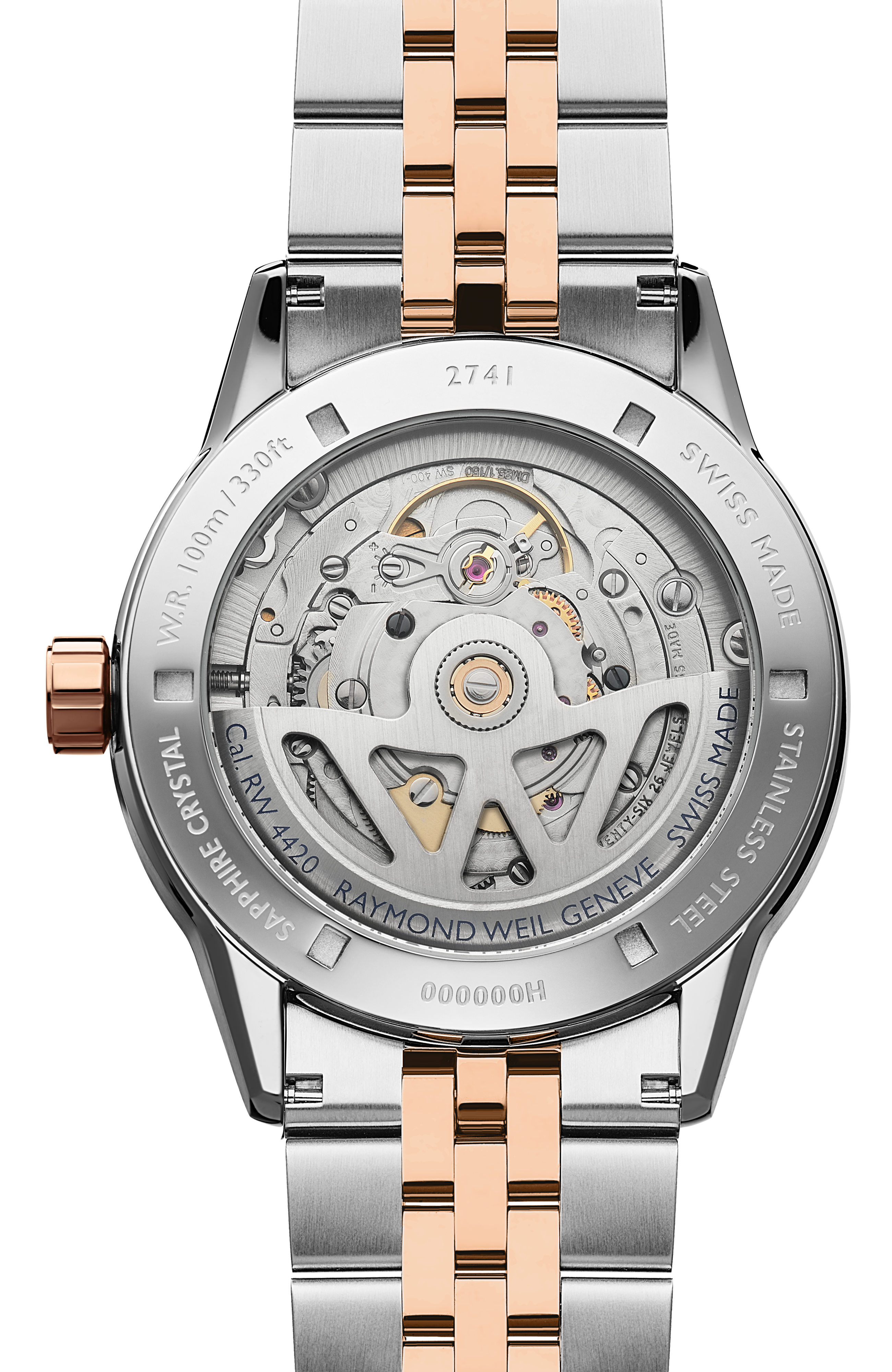 Freelancer klassische zweifarbige Automatikuhr für Herren mit schwarzem Zifferblatt und Datumsanzeige, 40 mm