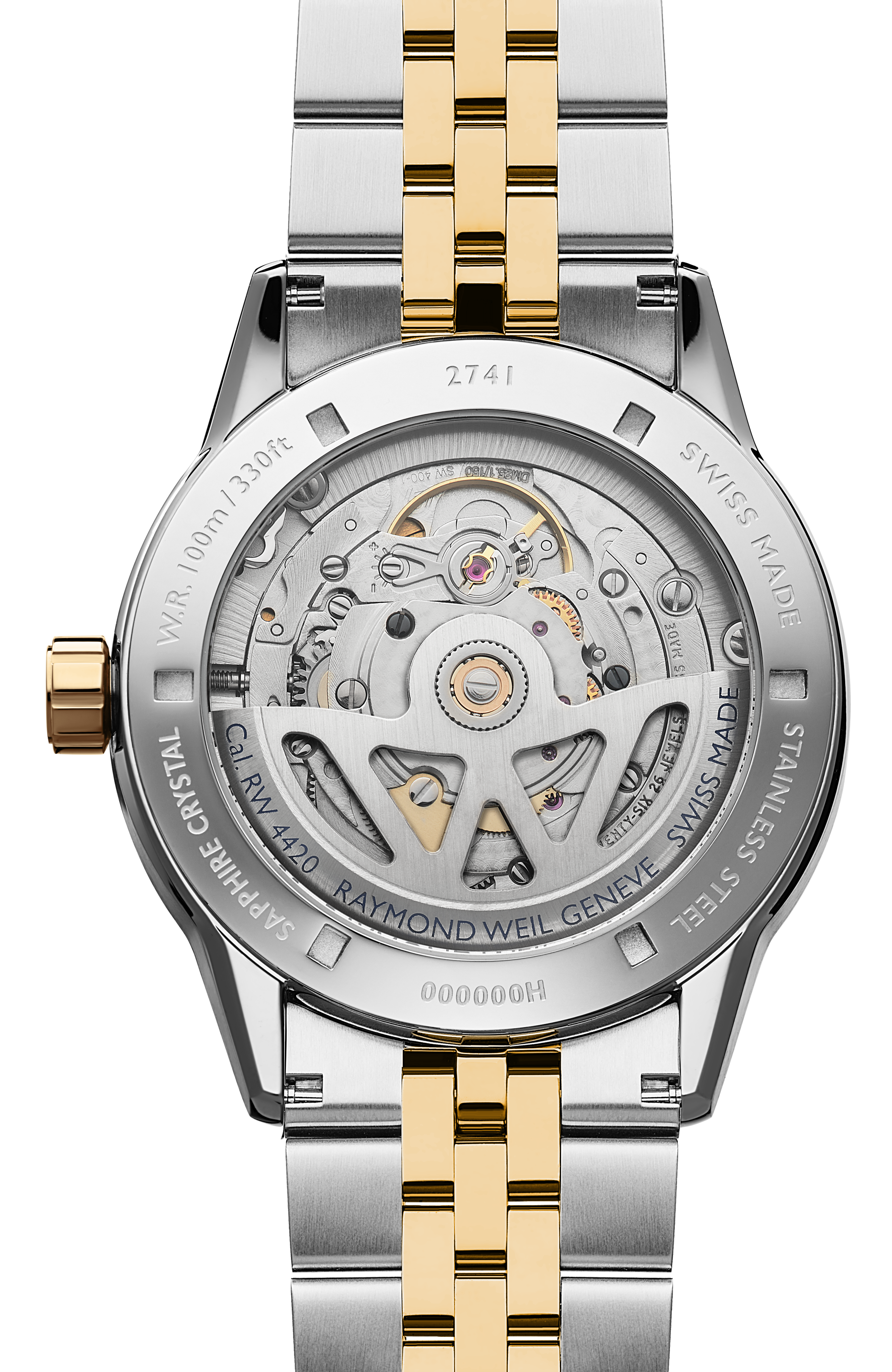 Freelancer klassische zweifarbige Automatikuhr für Herren mit blauem Zifferblatt und Datumsanzeige, 40 mm