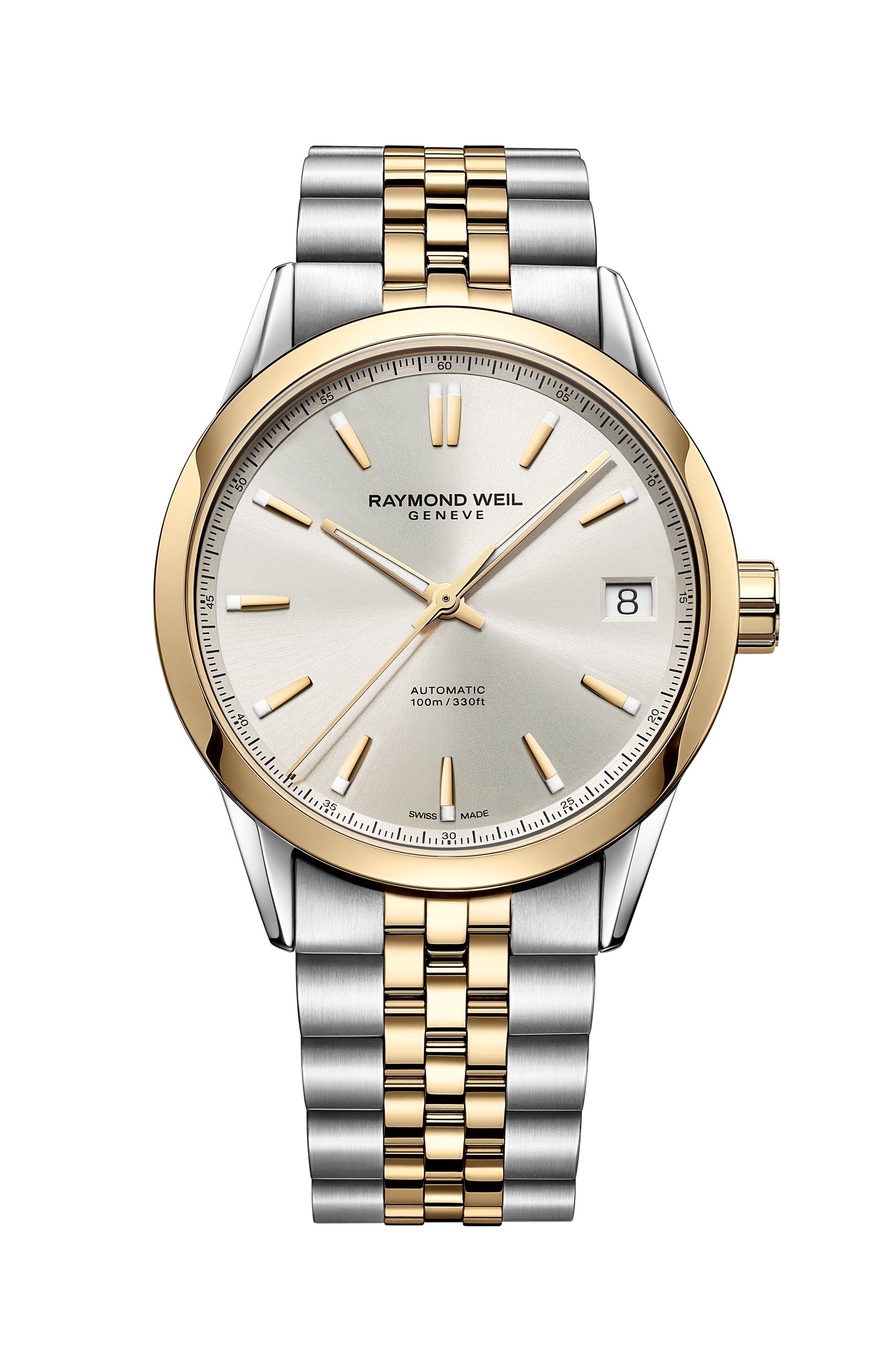 Raymond Weil Freelancer Men's Automatic Classic Two-Tone Yellow Gold Date Watch, 40 mm