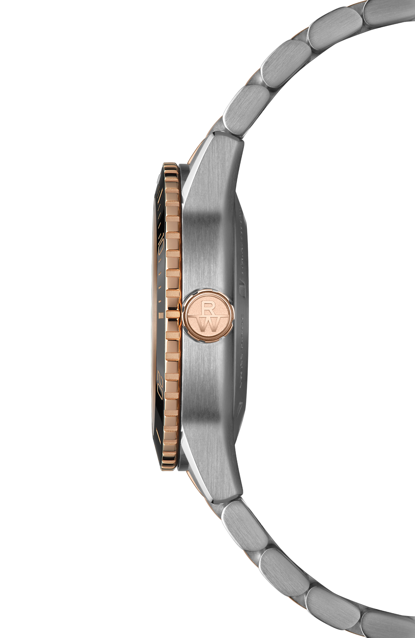 Freelancer Diver Rose Gold PVD Two-Tone Automatic Watch, 36 mm