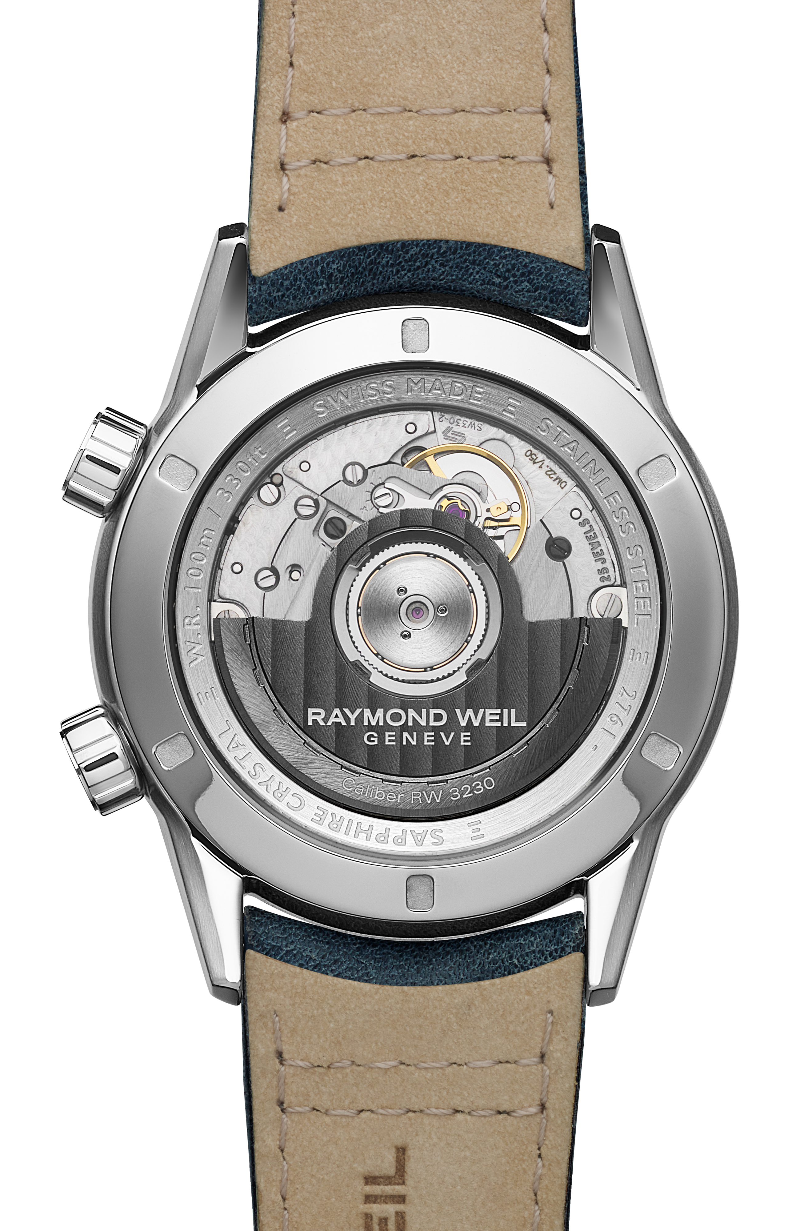 Freelancer Men's GMT Blue Dial And Blue Leather Automatic Watch, 41 mm