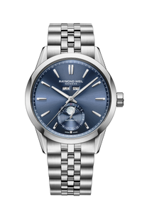 Freelancer Automatic Complete Calendar Blue Sunray Dial Watch, 40 mm