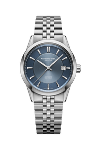 Freelancer Automatic Blue Dial Stainless Steel Bracelet Watch, 38 mm
