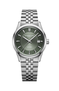 Freelancer Automatic Olive Green Dial Stainless Steel Bracelet Watch, 38 mm
