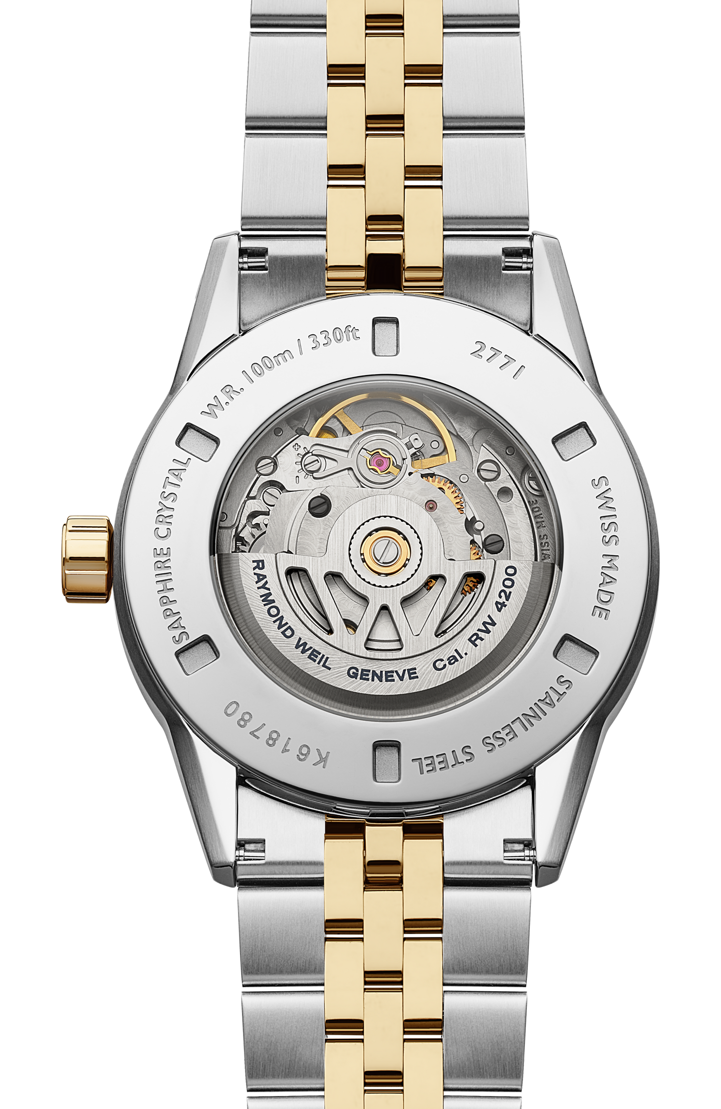 Freelancer Automatic Blue Dial Stainless Steel Two-tone Bracelet Watch, 38 mm