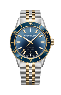 Freelancer Diver Men's Two-Tone Gradient Blue Dial Automatic Watch, 42 mm