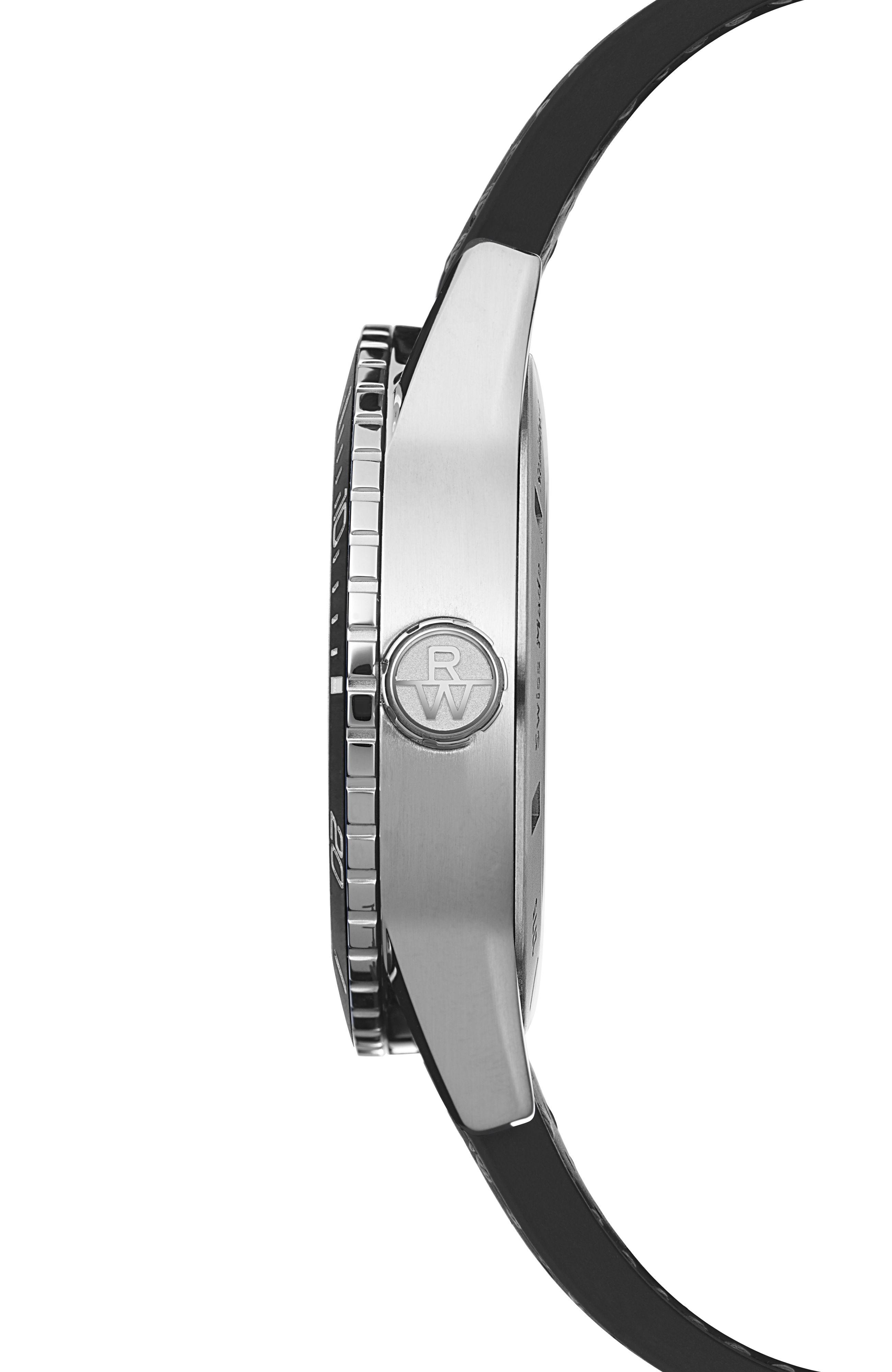 Freelancer Diver Black Dial & Rubber Strap Automatic Watch, 42 mm