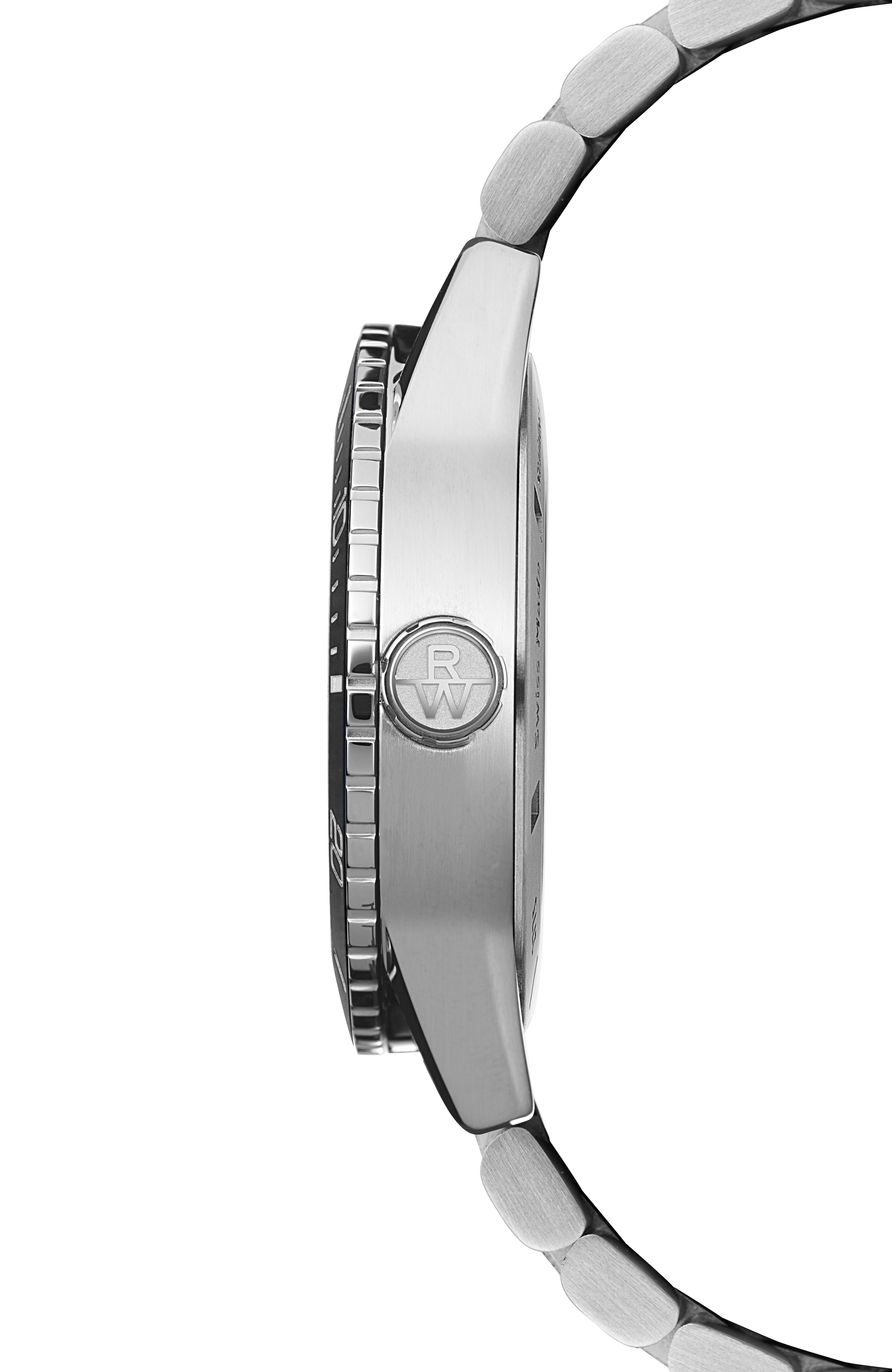 Freelancer Diver Men's Stainless Steel Gradient Black Dial Automatic Watch, 42 mm
