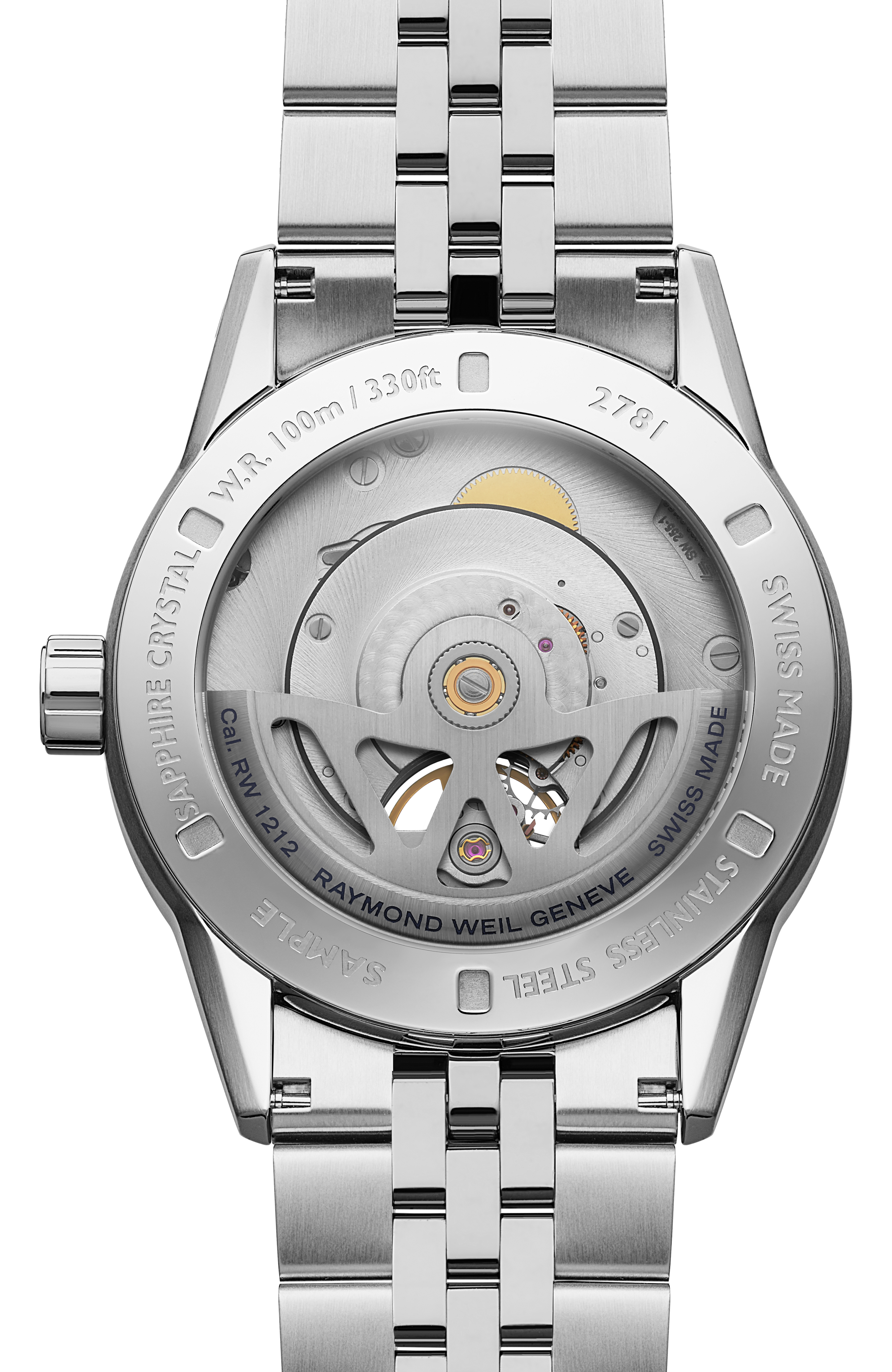 Freelancer Calibre RW1212 Men's Automatic Black Steel Watch, 42 mm