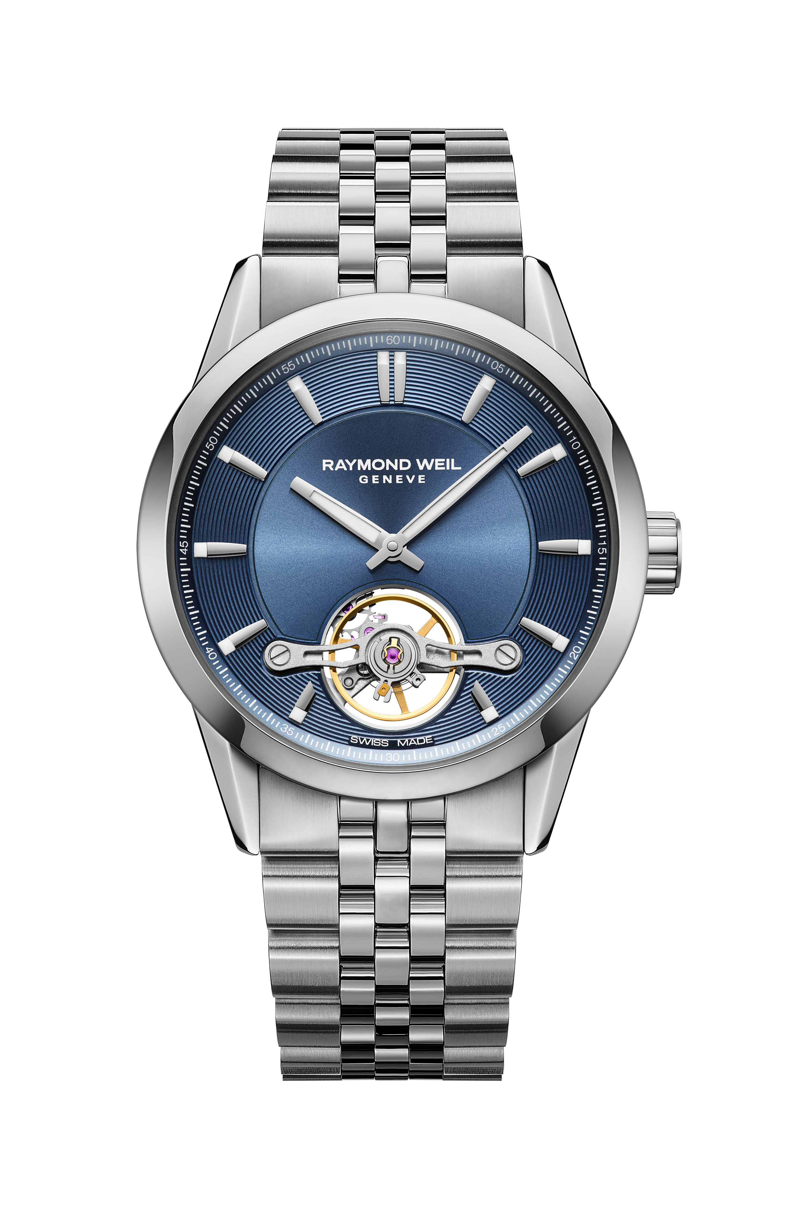 Freelancer Calibre RW1212 Men's Automatic Blue Steel Watch, 42 mm