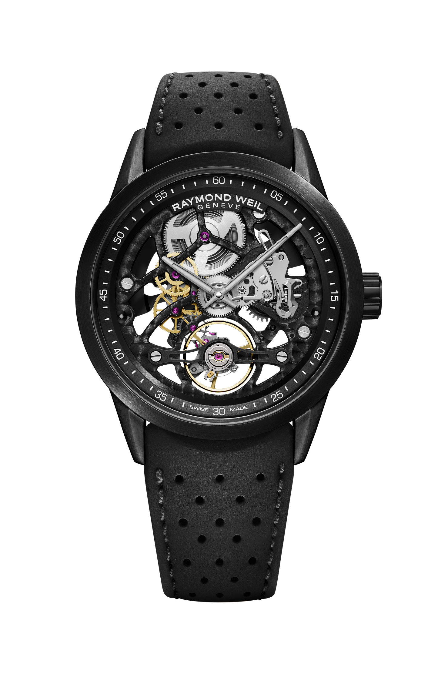 Freelancer Calibre RW1212 Skeleton Men's Automatic Black Watch, 42 mm