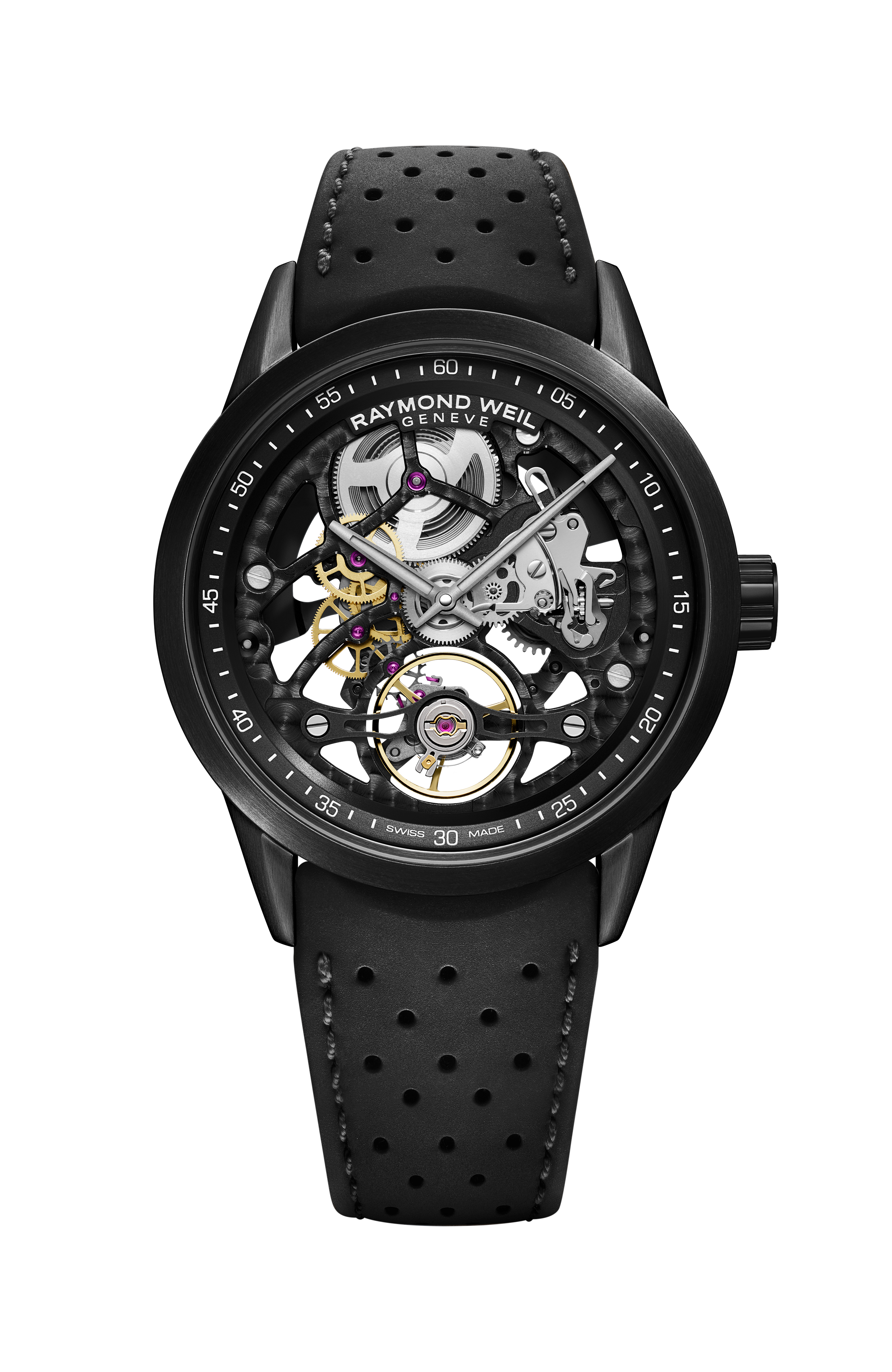 Freelancer Calibre RW1212 Skeleton Men's Automatic Black Watch, 42 mm