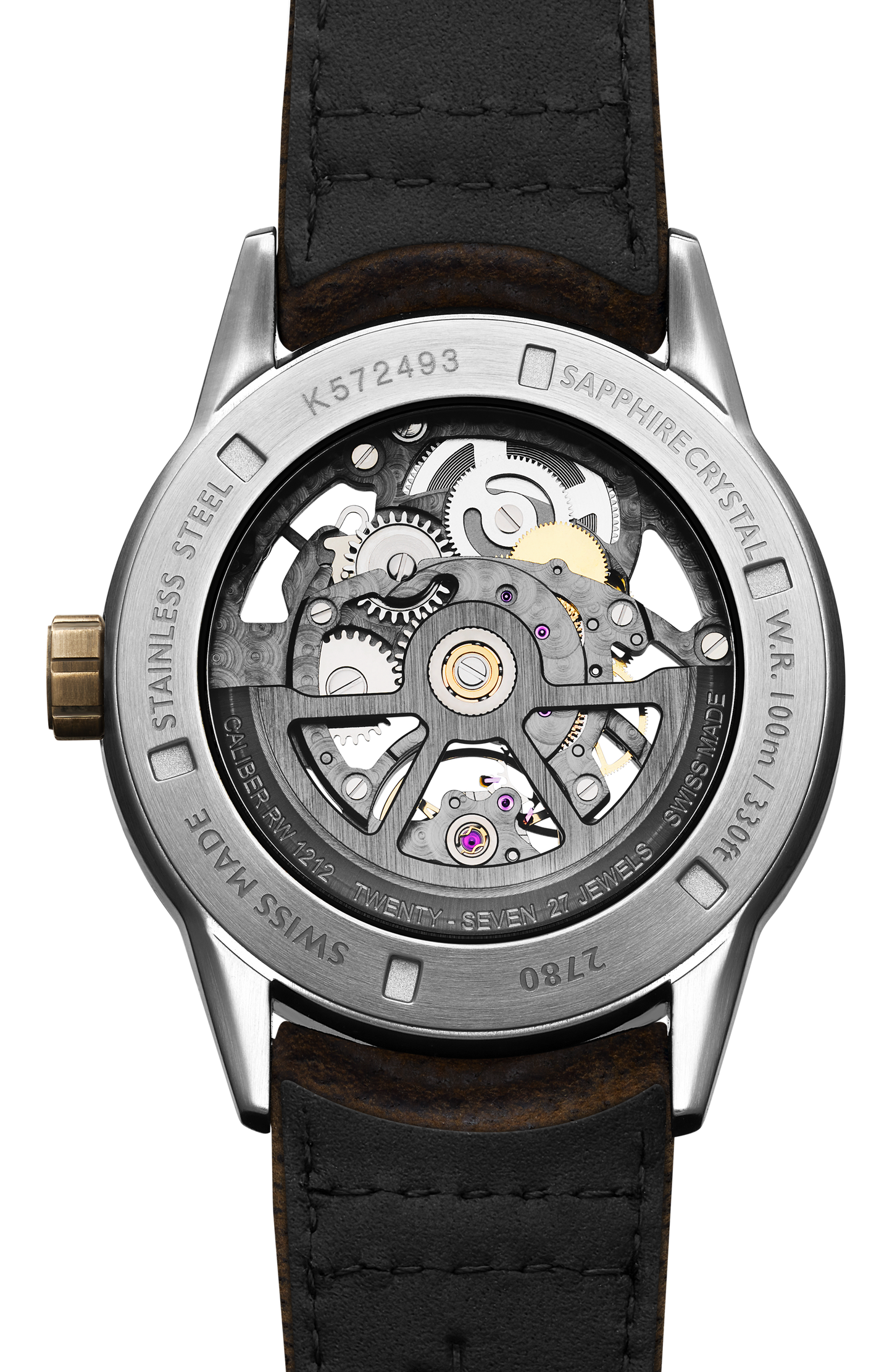 Freelancer Calibre RW1212 Skeleton Men's Automatic Bronze Watch, 42 mm